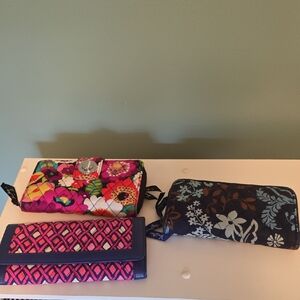Lot Of 3 Vera Bradley Wallets